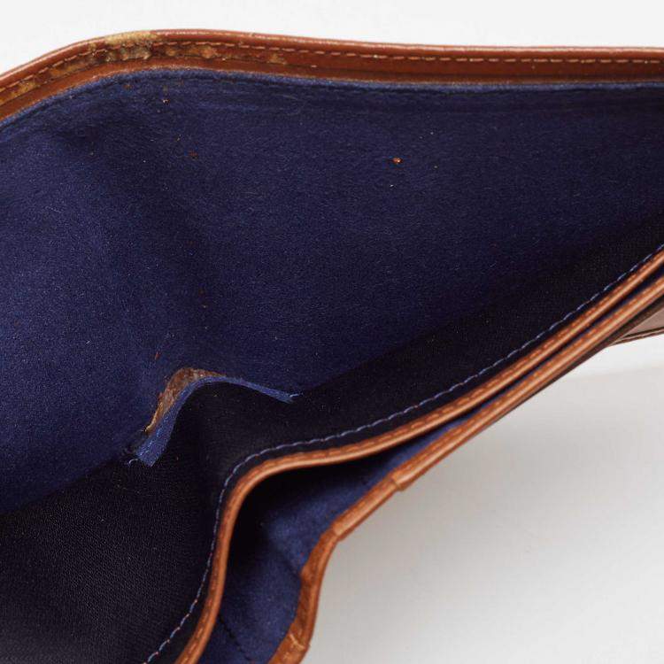 Pre Owned S.T. Dupont Brown Leather Bifold Wallet