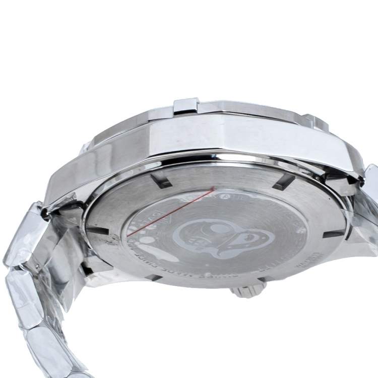 Pre Owned Tag Heuer Silver Stainless Steel Aquaracer Calibre 5 WAY2013.BA0927 Men's Wristwatch 43 mm