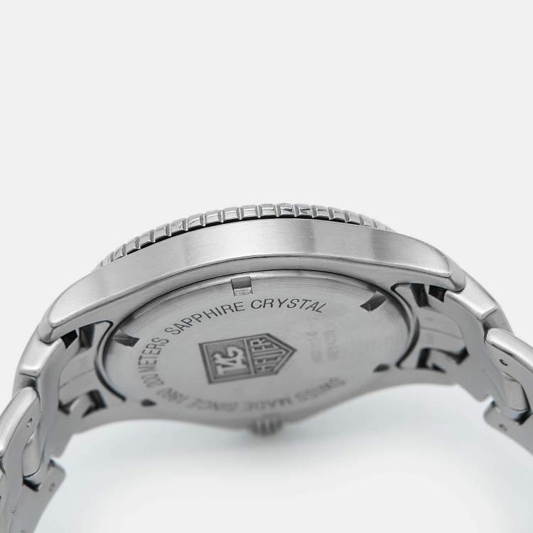 Pre Owned Tag Heuer Silver Stainless Steel Link WJ1111.BA0570 Men's Wristwatch 39 mm