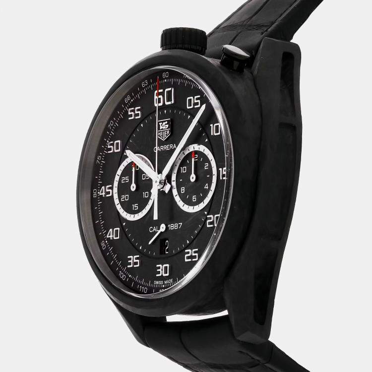 Pre Owned Tag Heuer Carrera Chronograph RCAR2C90.FC6341 45 mm Automatic Men's Wristwatch 45 mm