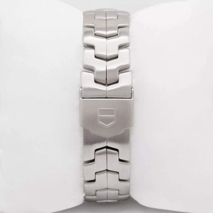 Pre Owned Tag Heuer Black Stainless Steel Link CJF2110.BA0576 Automatic Men's Wristwatch 42 mm