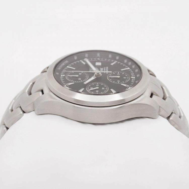 Pre Owned Tag Heuer Black Stainless Steel Link CJF2110.BA0576 Automatic Men's Wristwatch 42 mm