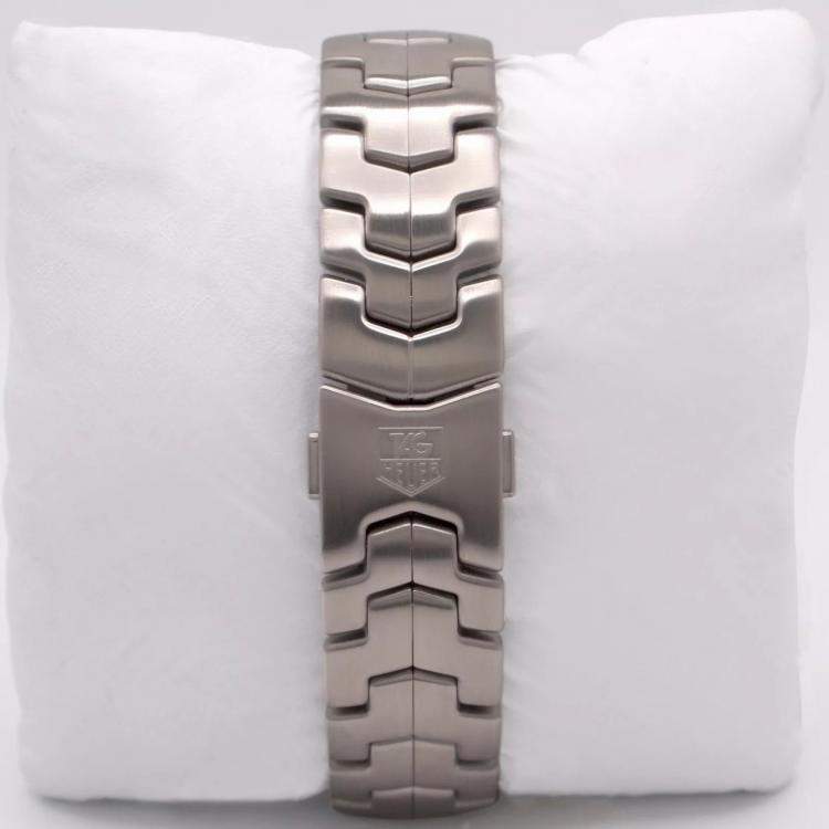 Pre Owned Tag Heuer Brown Stainless Steel Link WJ201D Automatic Men's Wristwatch 42 mm