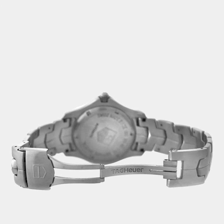 Pre Owned  Tag Heuer Silver Stainless Steel Link WJF2111 Automatic Men's Wristwatch 39mm Case
