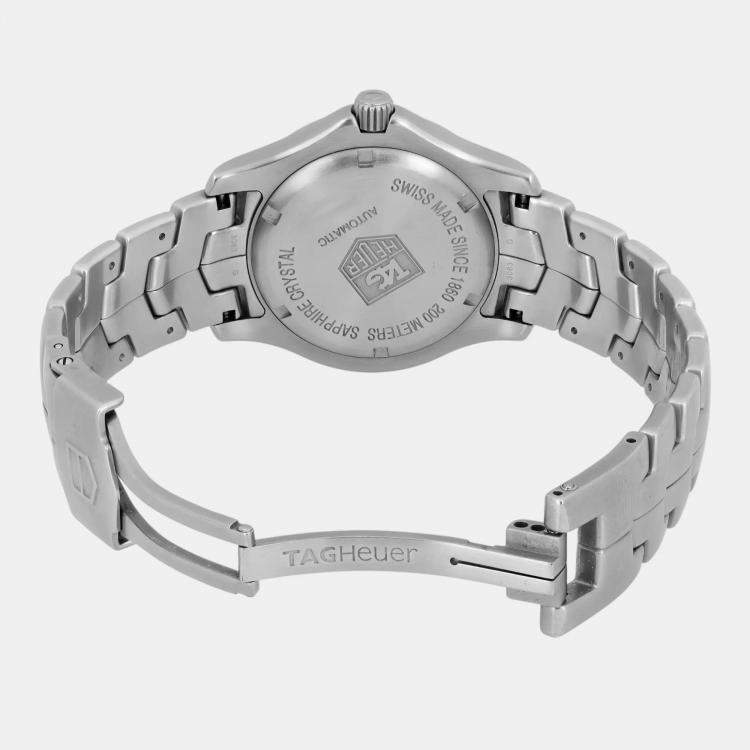 Pre Owned TAG Heuer Link WJF2110.BA0570 Automatic Black Dial Stainless Steel Men's Wristwatch 39 mm