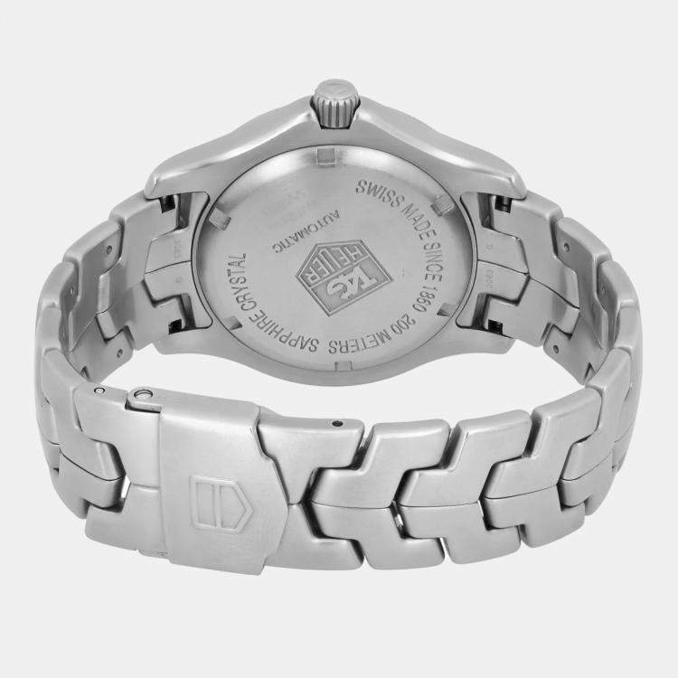 Pre Owned TAG Heuer Link WJF2110.BA0570 Automatic Black Dial Stainless Steel Men's Wristwatch 39 mm