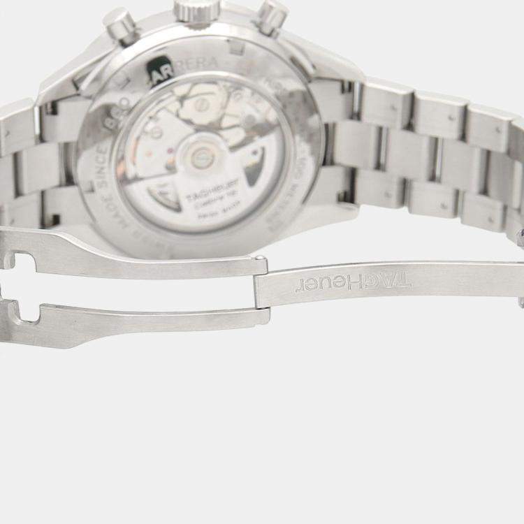 Pre Owned Tag Heuer Carrera CV2016-2 Automatic Stainless Steel Men's Wristwatch 41.5 mm