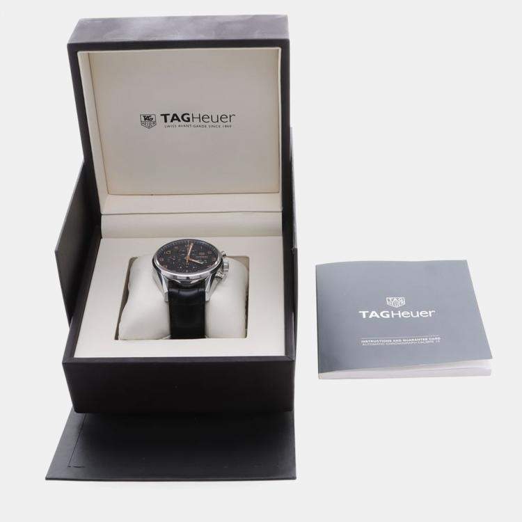 Pre Owned Tag Heuer Carrera CV2A1AB Automatic Stainless Steel Men's Wristwatch 44 mm
