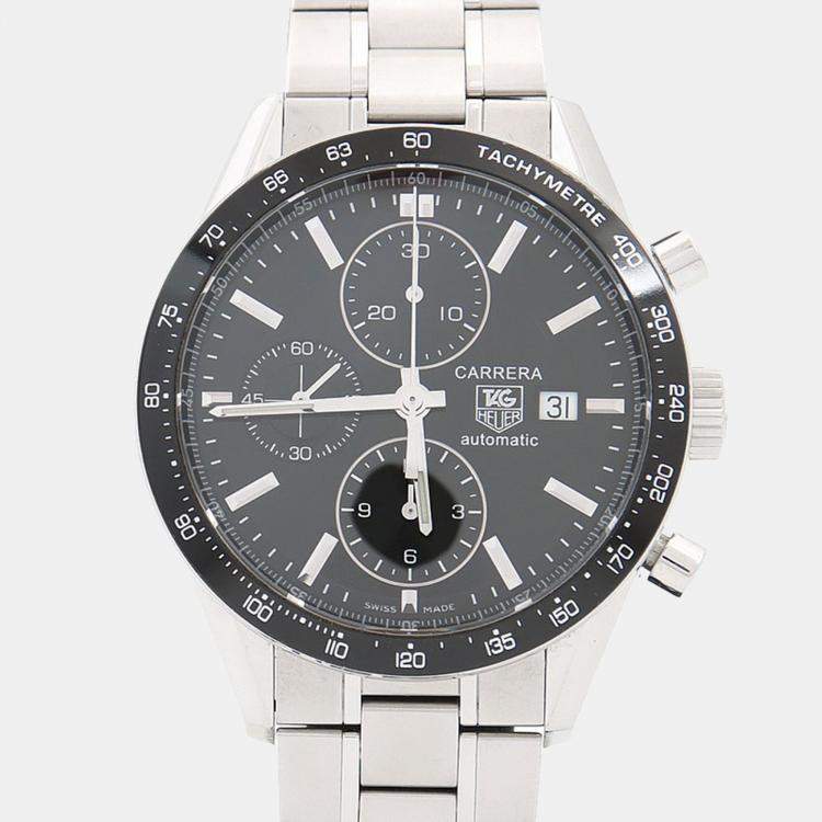 Pre Owned Tag Heuer Carrera CV201E-1 Automatic Stainless Steel Men's Wristwatch 41.5 mm