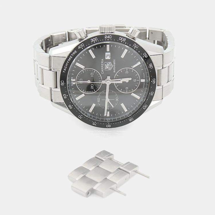 Pre Owned Tag Heuer Carrera CV201E-1 Automatic Stainless Steel Men's Wristwatch 41.5 mm