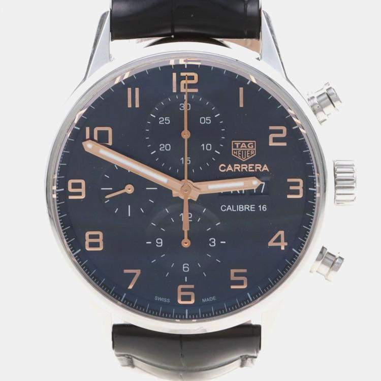 Pre Owned Tag Heuer Carrera Chrono CV2A1AB Automatic Stainless Steel Men's Wristwatch 43.5 mm