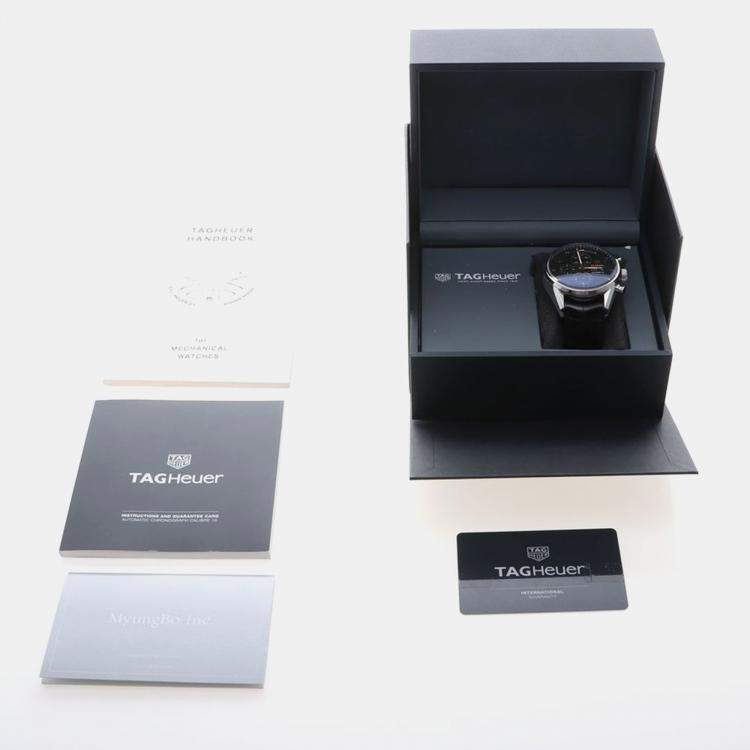 Pre Owned Tag Heuer Carrera Chrono CV2A1AB Automatic Stainless Steel Men's Wristwatch 43.5 mm