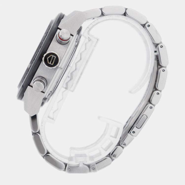 Pre Owned Tag Heuer Carrera CAR201W Automatic Grey Stainless Steel Men's Wristwatch 43 mm