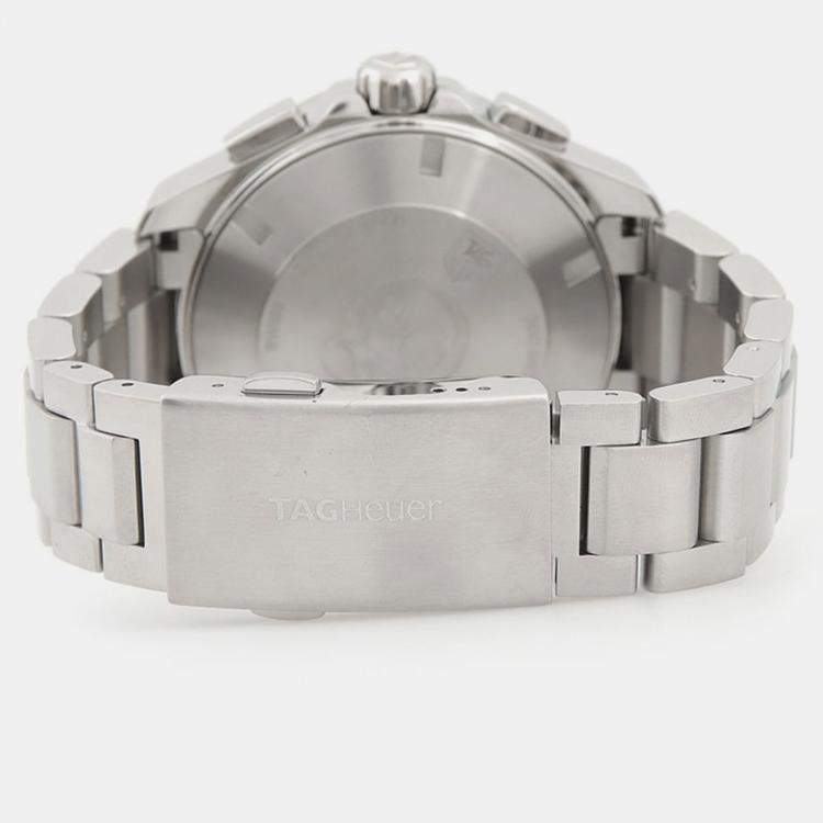 Pre Owned TAG Heuer Aquaracer CAY2112-2 Automatic Chronograph Stainless Steel Men's Wristwatch 44mm