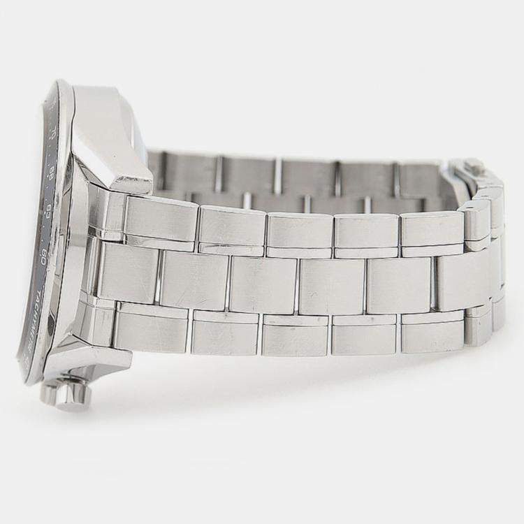 Pre Owned Tag Heuer Carrera CV2010-3 Automatic Chronograph Stainless Steel Men's Wristwatch 41.5mm