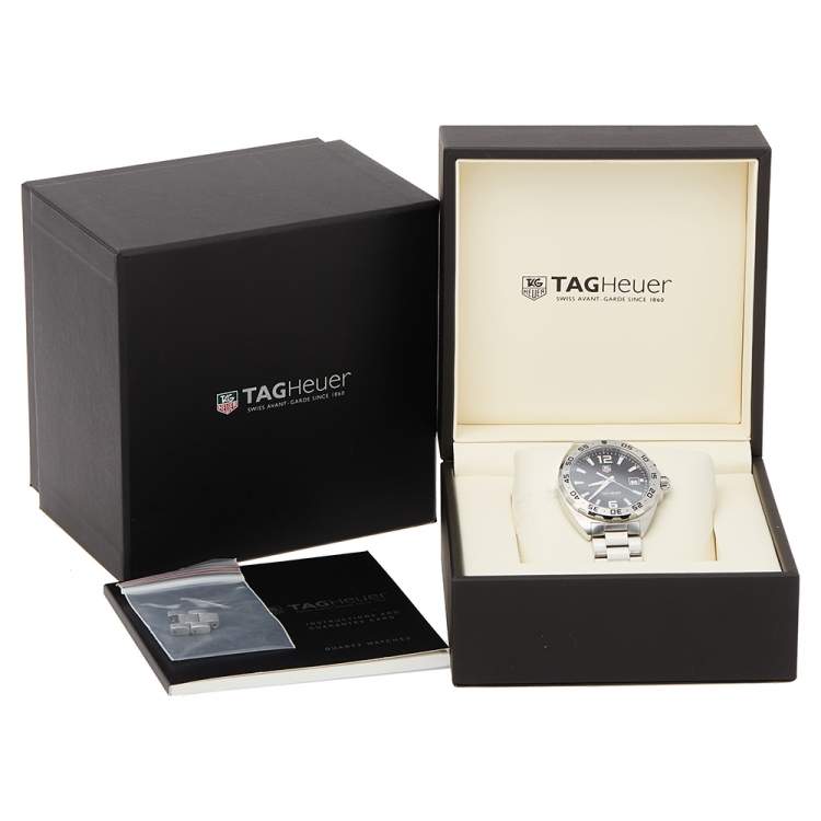 Pre Owned Tag Heuer Black Stainless Steel Formula 1 WAZ1112.BA0875 Quartz Men's Wristwatch 41 mm