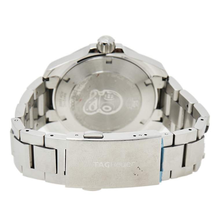 مملوكة مسبقًا Tag Heuer Blue Ceramic Stainless Steel Aquaracer WAY211C.BA0928 Men's Wristwatch 41 mm