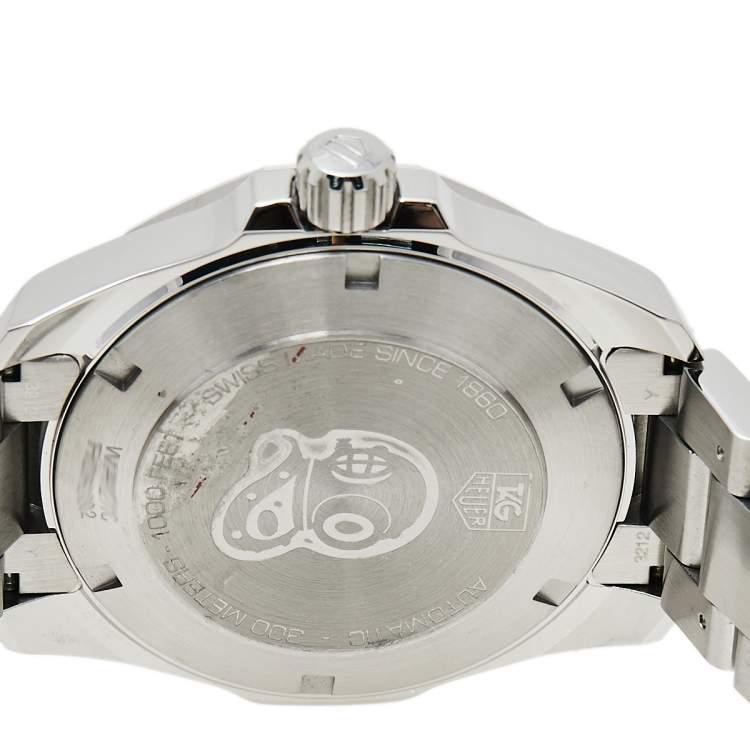 مملوكة مسبقًا Tag Heuer Blue Ceramic Stainless Steel Aquaracer WAY211C.BA0928 Men's Wristwatch 41 mm