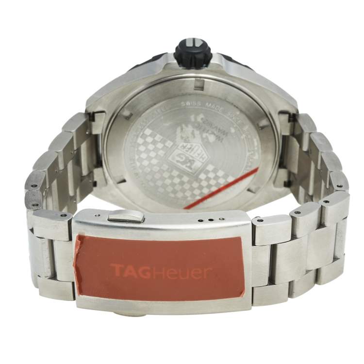 Pre Owned Tag Heuer Black Stainless Steel Formula 1 WAZ1110 Men's Wristwatch 41 mm