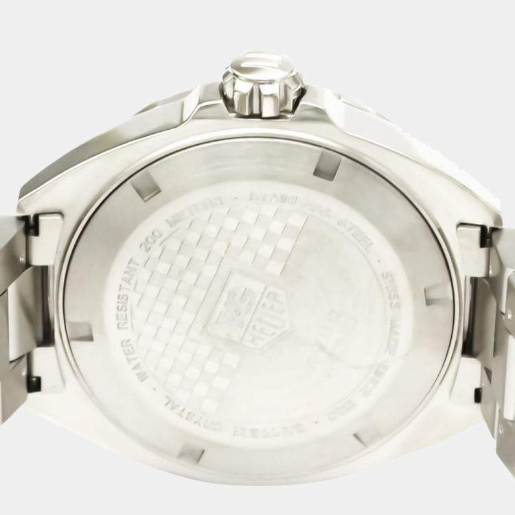 Pre Owned Tag Heuer Black Stainless Steel Formula 1 Quartz WAZ1112 Men's Wristwatch 41 MM