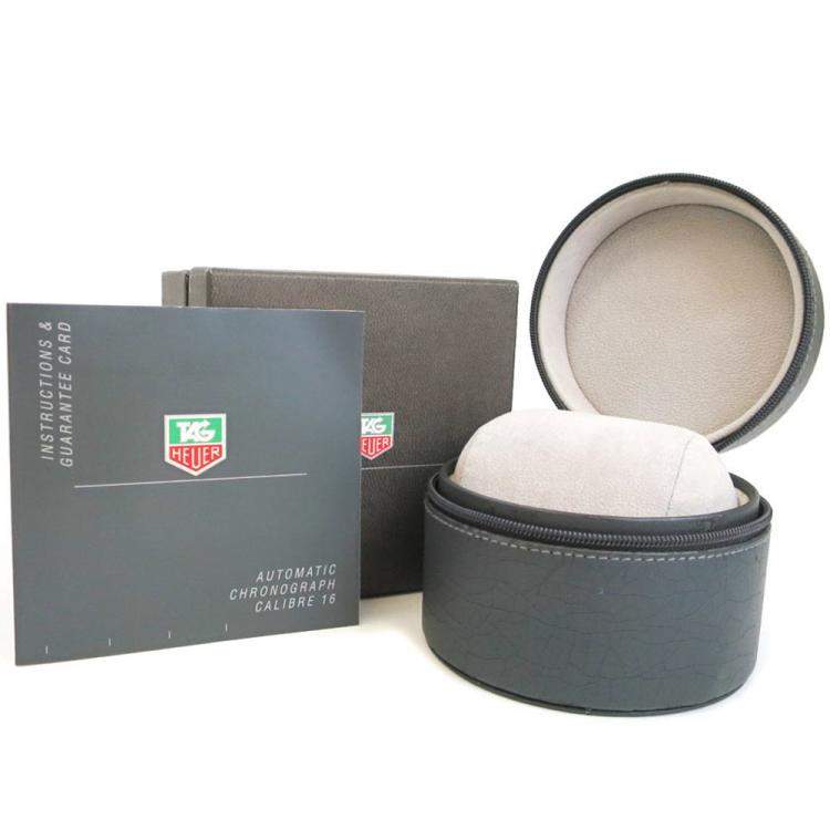 Pre Owned Tag Heuer Silver Stainless Steel Carrera Chronograph Automatic CV2011 Men's Wristwatch 41 mm