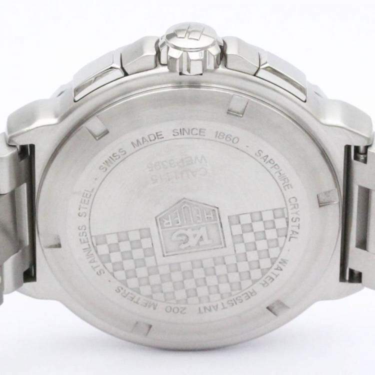 Pre Owned Tag Heuer Grey Stainless Steel Formula 1 CAU1115 Men's Wristwatch 42 mm