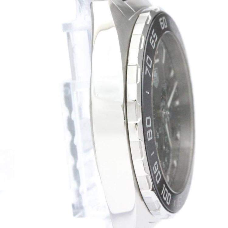 Pre Owned Tag Heuer Grey Stainless Steel Formula 1 CAZ1111 Quartz Men's Wristwatch 42 mm