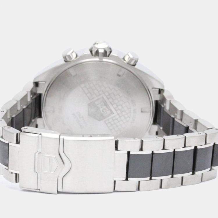 Pre Owned Tag Heuer Grey Stainless Steel Formula 1 CAZ1111 Quartz Men's Wristwatch 42 mm