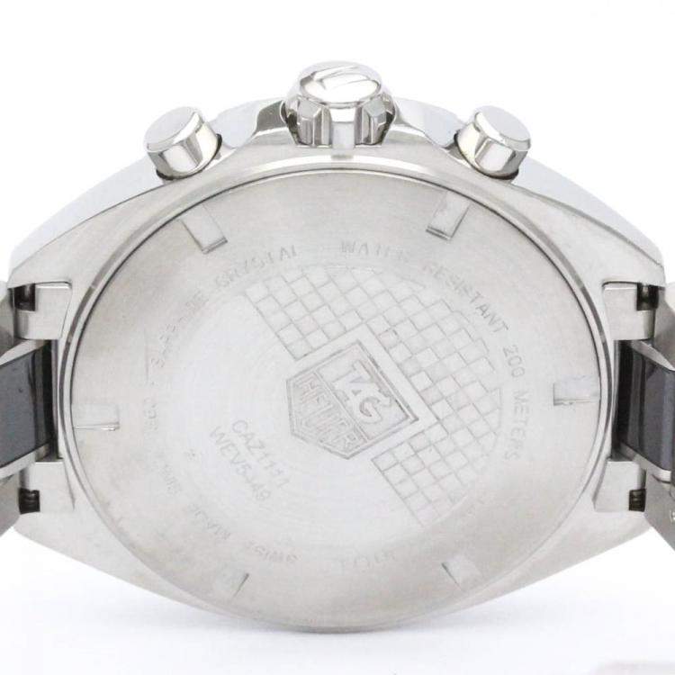 Pre Owned Tag Heuer Grey Stainless Steel Formula 1 CAZ1111 Quartz Men's Wristwatch 42 mm