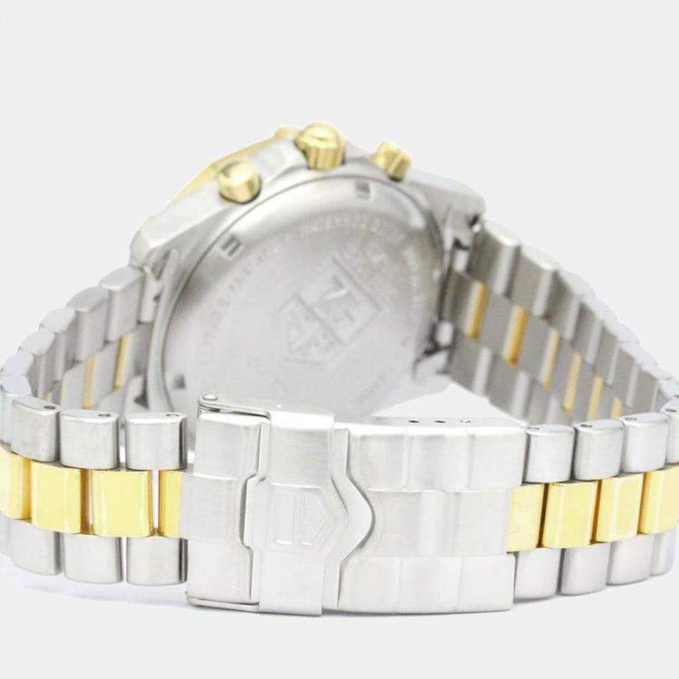 Pre Owned Tag Heuer Black Gold Plated Stainless Steel 2000 Classic Men's Wristwatch 39 mm