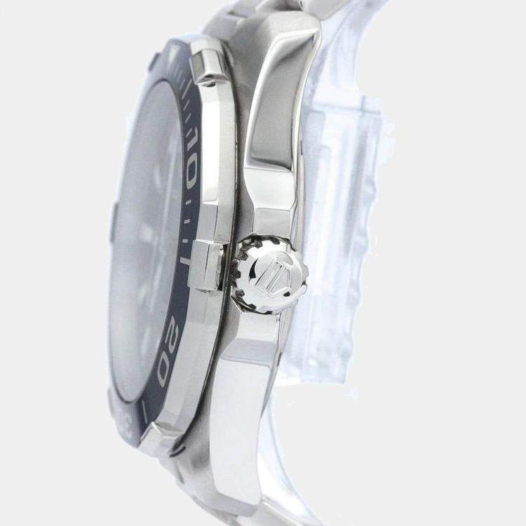 Tag Heuer Blue Stainless Steel Aquaracer WAY111C Men s Wristwatch