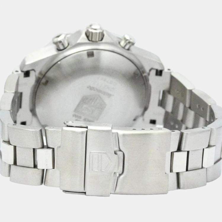 Pre Owned Tag Heuer Black Stainless Steel 2000 Exclusive CN2111 Men's Wristwatch 41 mm