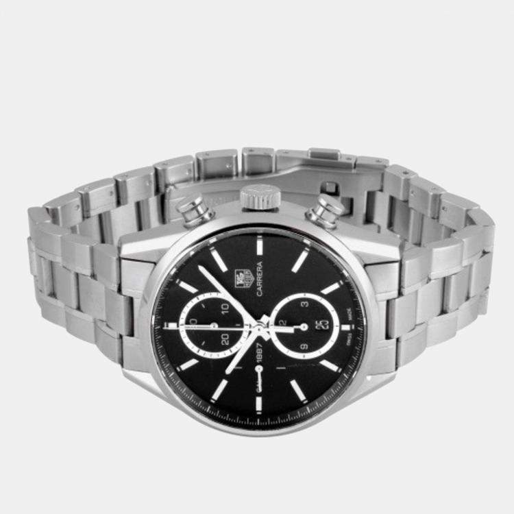 Tag Heuer Black Stainless Steel Carrera CAR2110.BA0720 Automatic