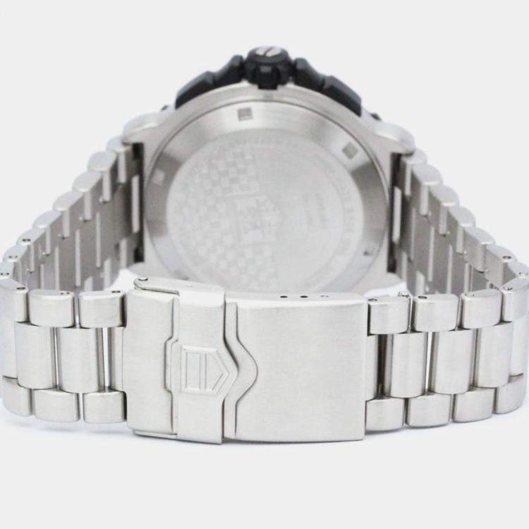 Pre Owned Tag Heuer Black Stainless Steel Formula 1 CAH1110 Quartz Men's Wristwatch 41 mm