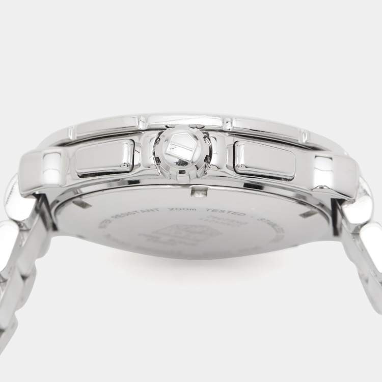 Pre Owned TAG Heuer White Ceramic Diamond Stainless Steel Formula 1 CAH1211.BA0863 Women's Wristwatch 41 mm