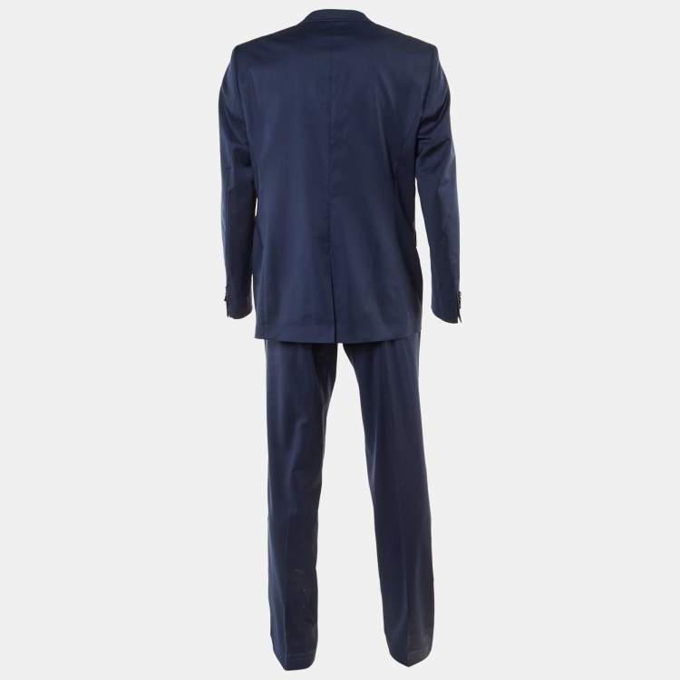 Pre Owned Ted Baker Dark Blue Wool Tailored Suit XL/44R