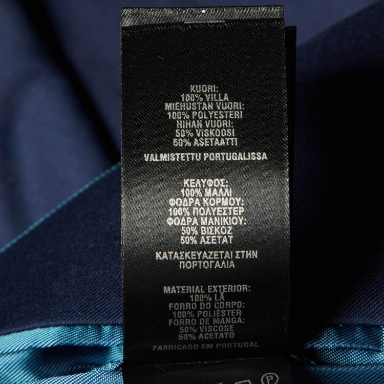 Pre Owned Ted Baker Dark Blue Wool Tailored Suit XL/44R