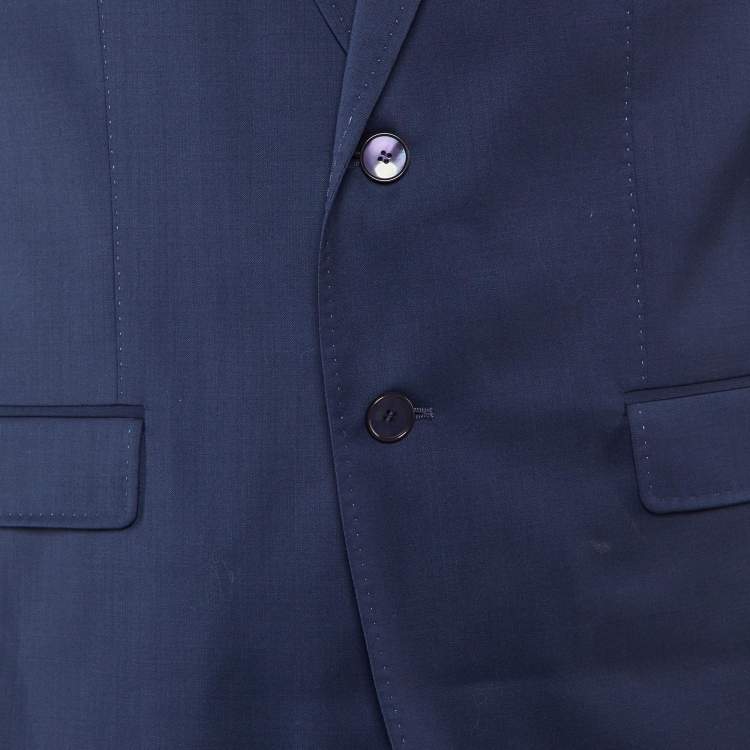 Pre Owned Ted Baker Dark Blue Wool Tailored Suit XL/44R