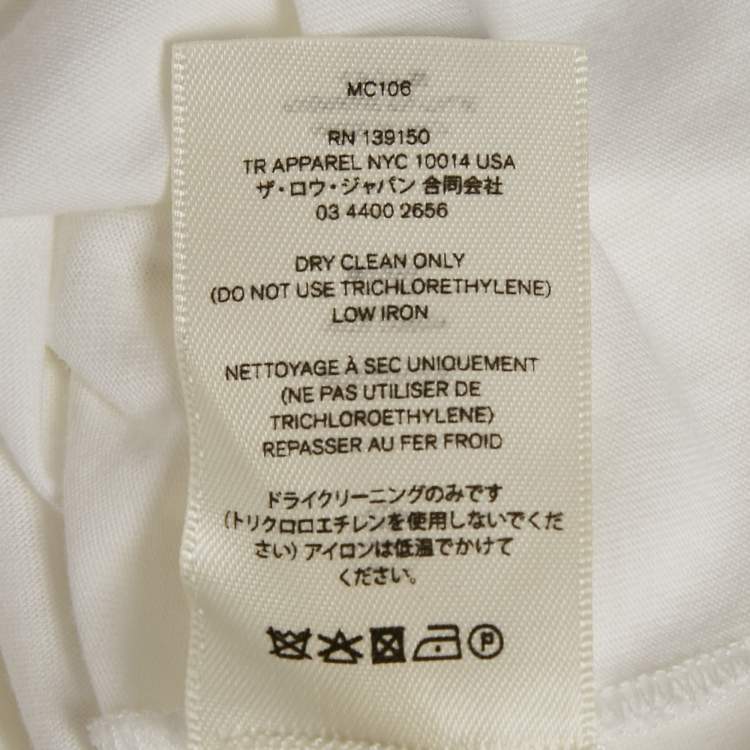 Pre Owned The Row White Jersey Crewneck T-Shirt XL
