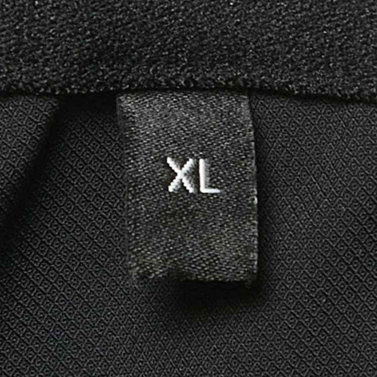 Pre Owned Theory Black Nylon Zipped Pocket Joggers XL