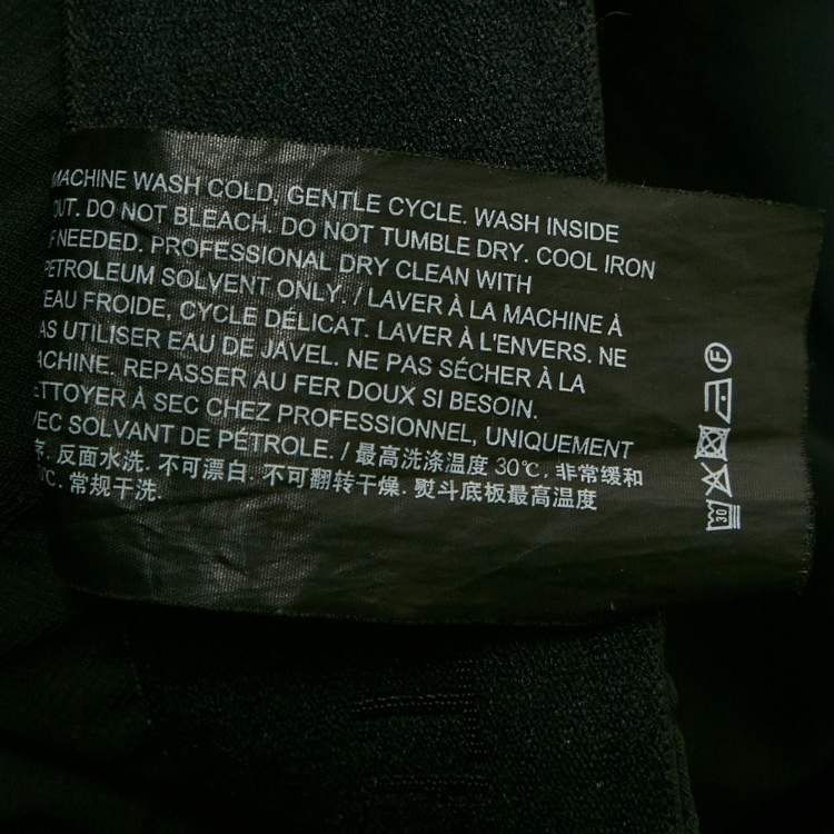 Pre Owned Theory Black Nylon Zipped Pocket Joggers XL