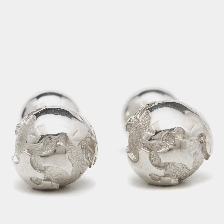 Pre Owned Tiffany & Co. Globe Sterling Silver Cufflinks