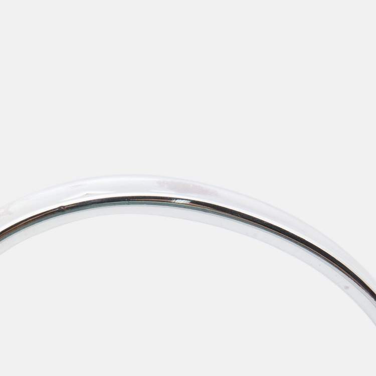 Pre Owned Tiffany & Co. 1837 Sterling Silver 925 Unisex Open Cuff Bracelet