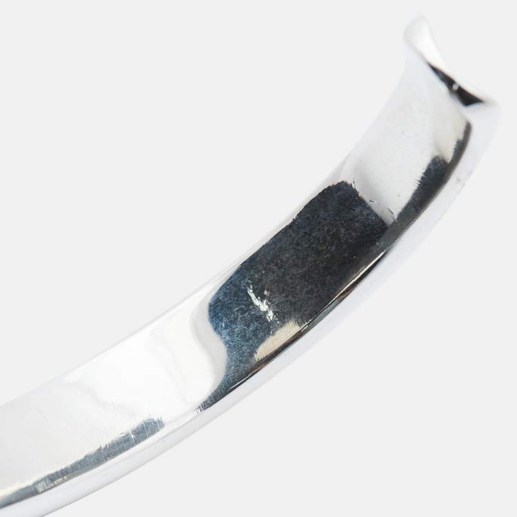 Pre Owned Tiffany & Co. 1837 Sterling Silver 925 Unisex Open Cuff Bracelet