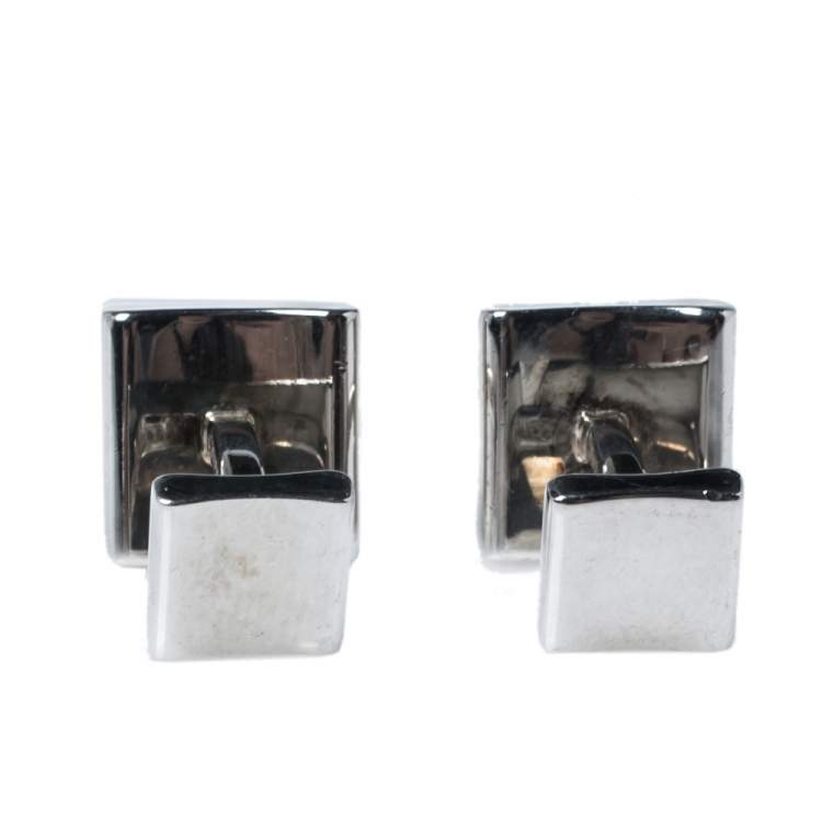 Pre Owned Tiffany & Co. Classic Sterling Silver Square Cufflinks