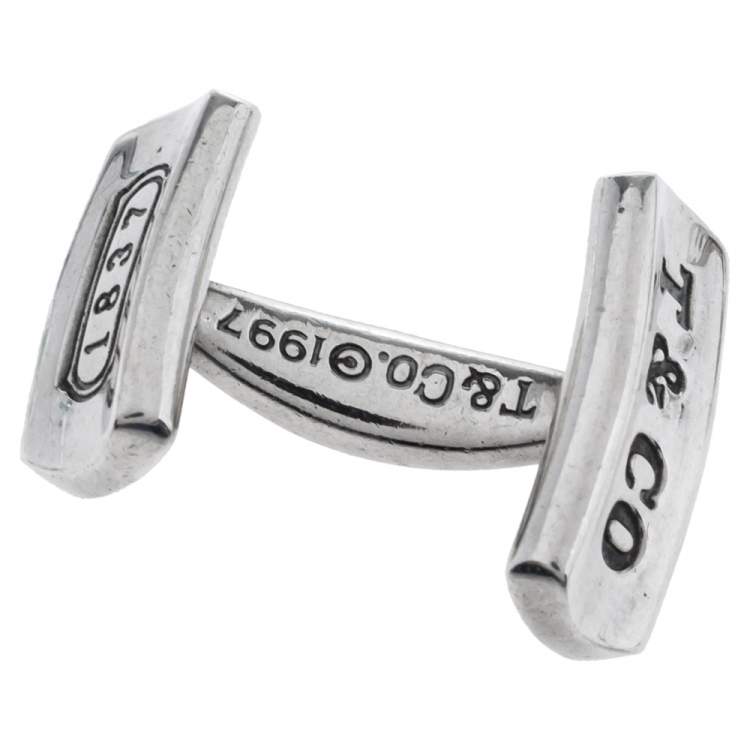 Pre Owned Tiffany & Co. Sterling Silver Classic Cufflinks