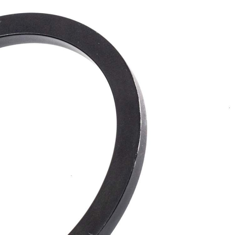 Pre Owned Tiffany & Co. T Square Black Tone Stainless Steel Bracelet