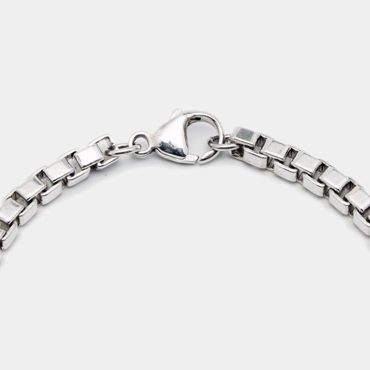Pre Owned Tiffany & Co. Venetian Link I.D. Sterling Silver Bracelet