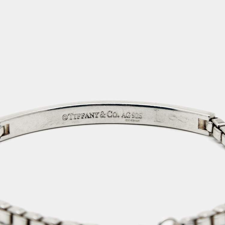 Pre Owned Tiffany & Co. Venetian Link I.D. Sterling Silver Bracelet