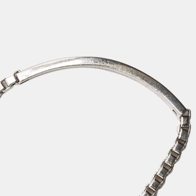 Pre Owned Tiffany & Co. Venetian Link I.D. Sterling Silver Bracelet